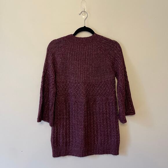Cabi S long sleeve sweater knit purple fairycore soft cabincore winter cozy - Picture 5 of 7